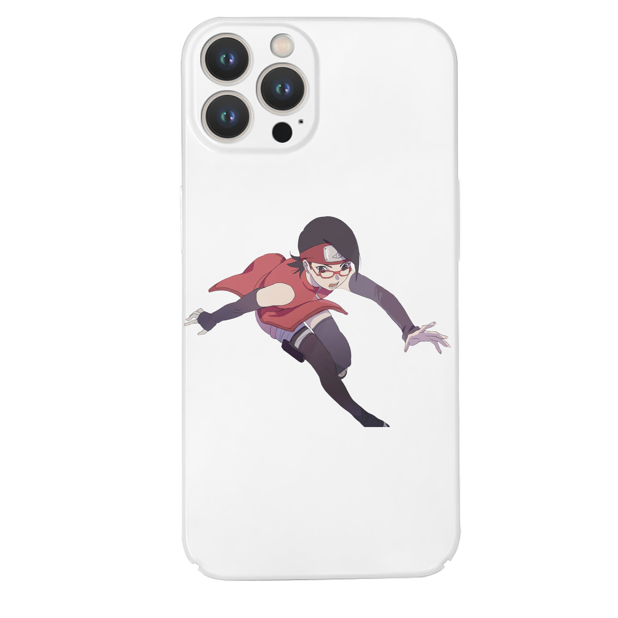 （画像用） NARUTO -ナルト- うちは サラダ Uchiha Sarada 【iPhone 14シリーズ対応】ハードケース